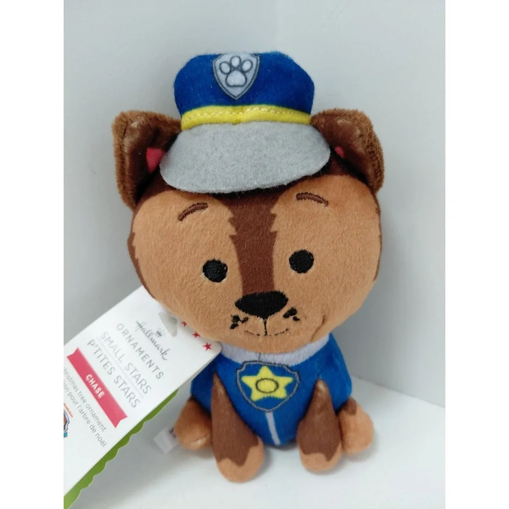 Hallmark Small Stars Nickelodeon Paw Patrol Chase Plush Christmas‎ Ornament